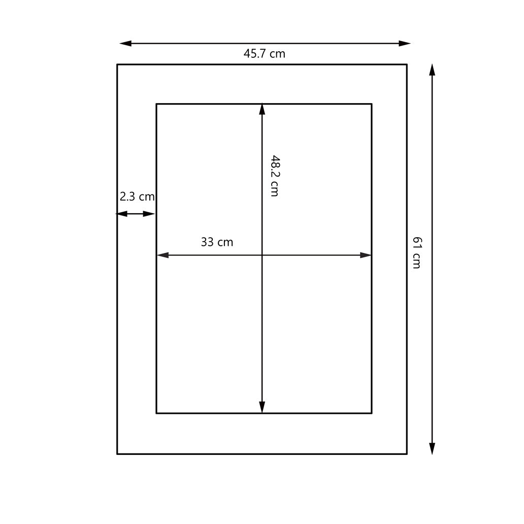 TriBro Rectanlge Shape Handmade Wall Mirror with Grey and Light Pink Color dimensions